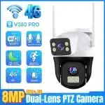 8MP 4G Sim Card Camera Dual Lens Dual Screen Wireless WiFi Outdoor Surveillance Human Detect 1