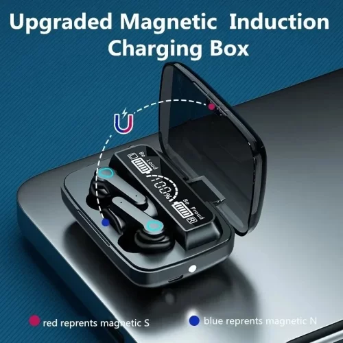 M19 Bluetooth Earphones Wireless Gaming Touch Esports Digital Display 1
