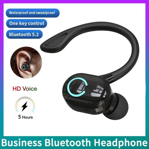 Wireless Headphones Bluetooth 5.0 Earphones With Mic Single in-Ear Sports Waterproof 1